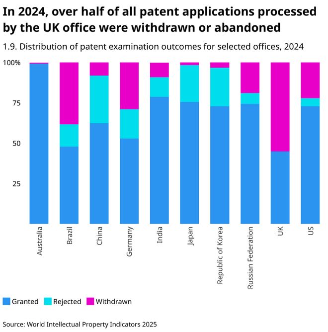 WIPO报告详读：2024年中国专利申请量增速大幅回升国知局专利审查驳回率全球最高（附报告）(图13)