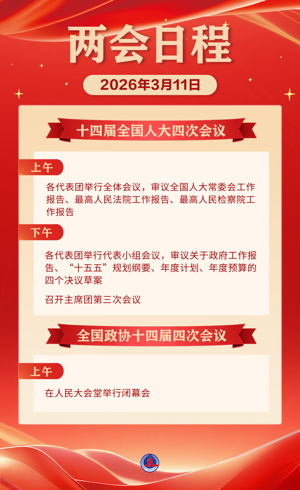 两会日程:全国政协十四届四次会议闭幕(图1)